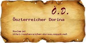 Öszterreicher Dorina névjegykártya